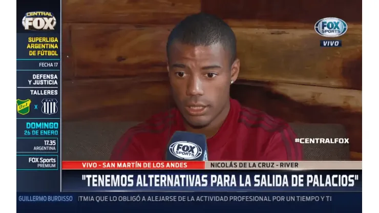Nicolás de la Cruz: "Le debo mucho a River"