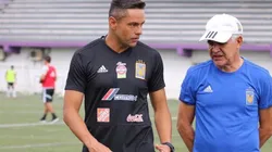 Juninho como ayudante de campo de Ferretti.