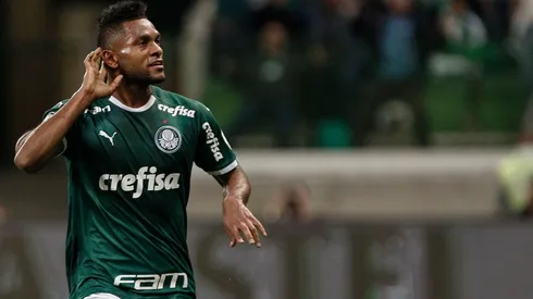 Foto de Miguel Borja cuando jugaba en Palmeiras.