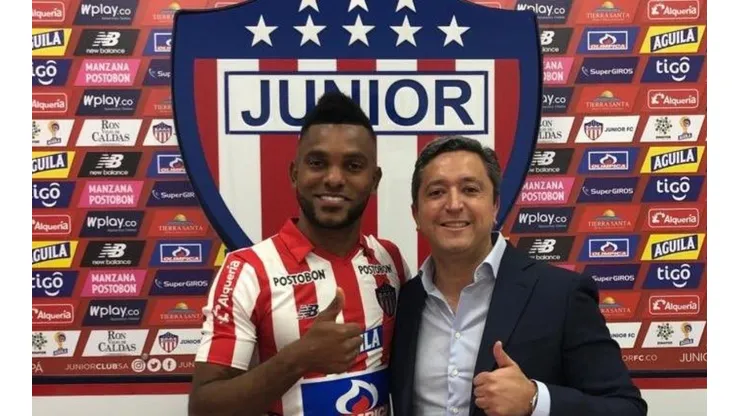 Es oficial: Miguel Borja fue presentado como refuerzo de Junior