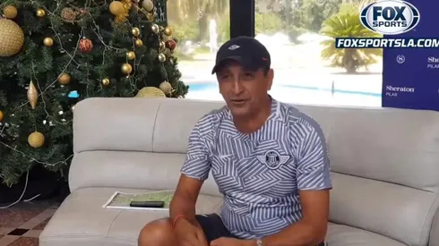 Ramón Díaz con su sonrisa característica.