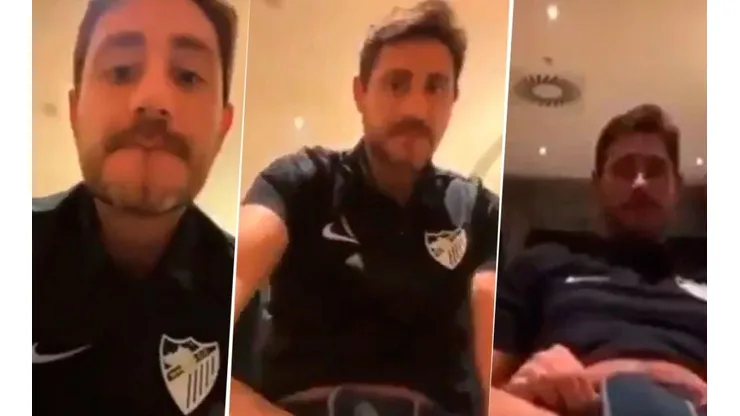 Se filtró un video del entrenador del Málaga mostrando sus partes íntimas
