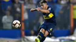 Julio Buffarini durante un partido de Boca.