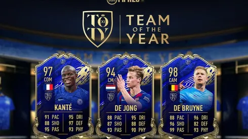 TOTY FIFA 20 | Reveladas las estadísticas de Kanté, De Bruyne y De Jong