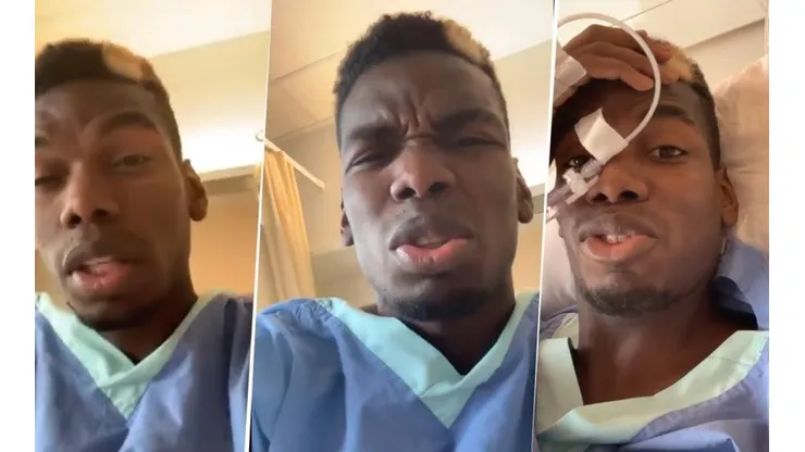 Luego de operarse, Pogba subió una historia completamente dopado: "Todavía sigo vivo"