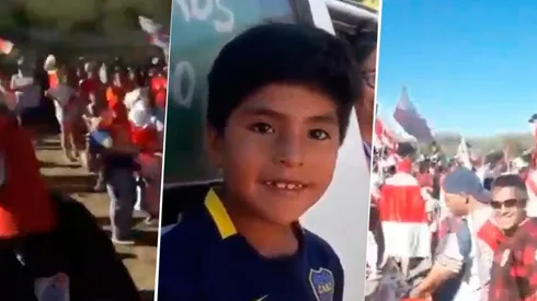 Vio un nene de Boca entre una multitud de River y grabó un hermoso video