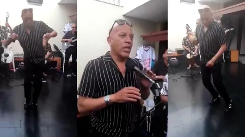 Roberto Mosquera fue captado bailando en una fiesta privada.