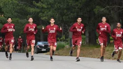 Así se entrena River en San Martín de Los Andes.