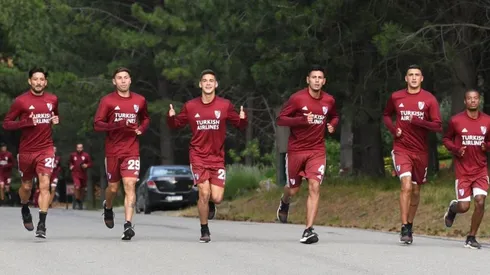 Así se entrena River en San Martín de Los Andes.