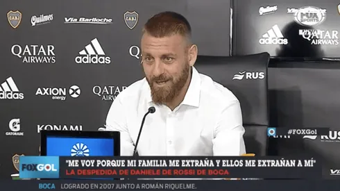 De Rossi anunció que se retira: "La decisión es definitiva"