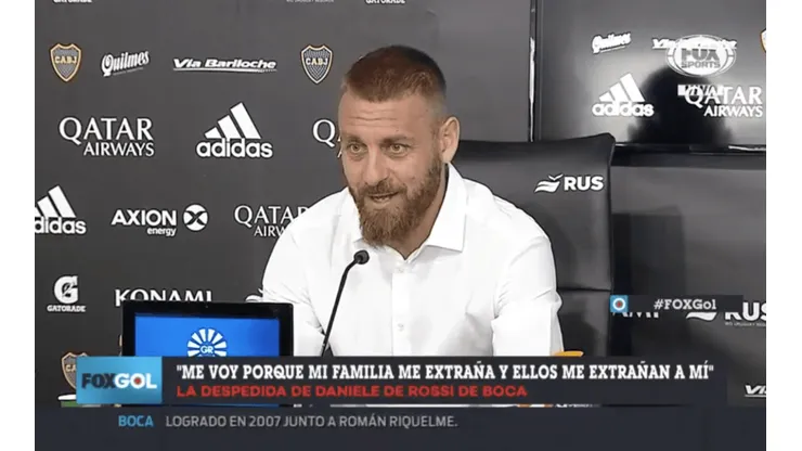 De Rossi anunció que se retira: "La decisión es definitiva"