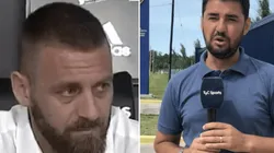 La insólita repregunta de Tato Aguilera a De Rossi en plena conferencia