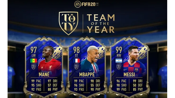 FIFA 20 | Estadísticas delanteros TOTY: Messi, Mané y Mbappé