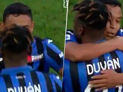 Hermoso abrazo de Muriel a Zapata para darle la bienvenida de vuelta