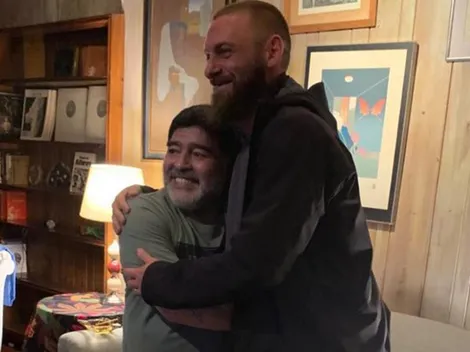 Su tan ansiado encuentro Maradona: uno de los momentos que De Rossi no olvidará