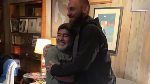 Su tan ansiado encuentro Maradona: uno de los momentos que De Rossi no olvidará