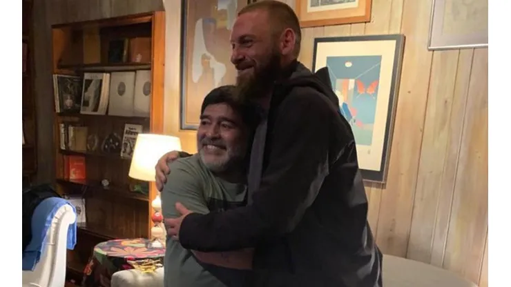 Su tan ansiado encuentro Maradona: uno de los momentos que De Rossi no olvidará
