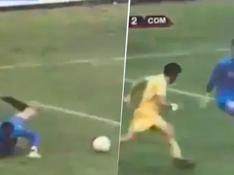 Llamen al manicomio: arquero demente hizo esto en el partido por la punta