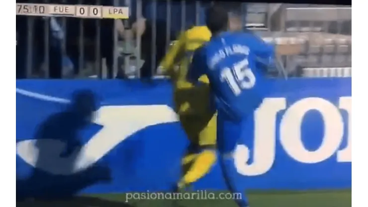 Así fue la dura entrada que le cometieron a Juanjo Narváez en España.
