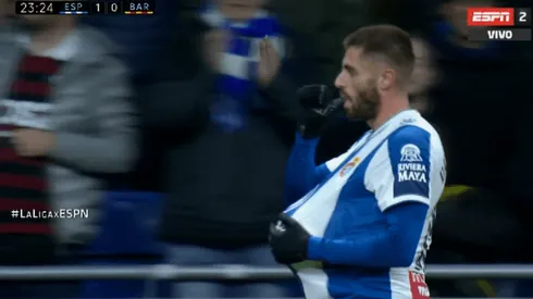 El festejo de David López.