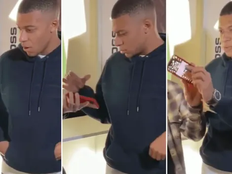 No lo podía creer: Mbappé quedó impresionado con un truco de magia