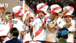 Foto de Exequiel Palacios campeón con River.