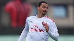 Zlatan Ibrahimovic en su vuelta a Milan.
