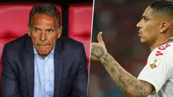 Miguel Ángel Russo y Paolo Guerrero.