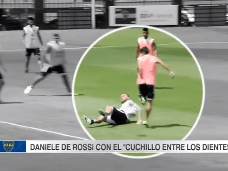 El show de De Rossi en el primer entrenamiento de Miguel Russo como DT de Boca