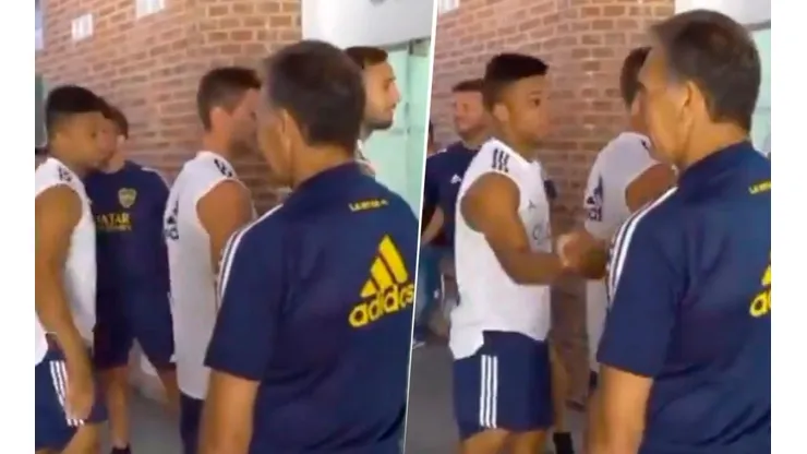 Que frío, Fabra: Russo fue a saludarlo y el colombiano casi que lo ignoró