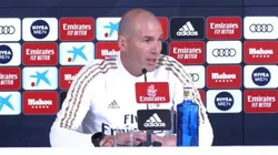 Zinedine Zidane en conferencia de prensa.