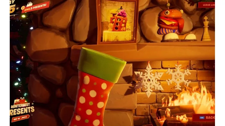 Como solucionar el bug del calcetín navideño vacío en Fortnite fácilmente
