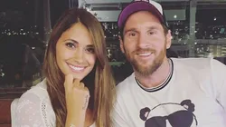 La foto de Anto Roccuzzo y Messi 'haciendo piquito' para recibir el 2020