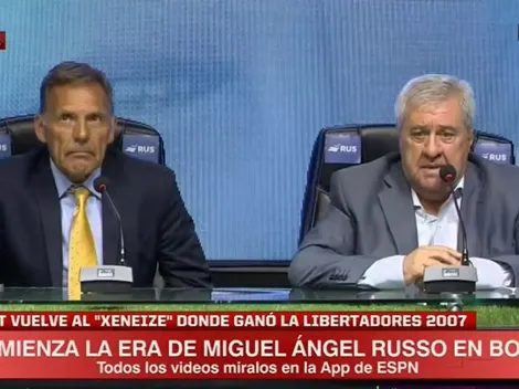 En la presentación de Russo, Ameal habló sobre el futuro de Tevez