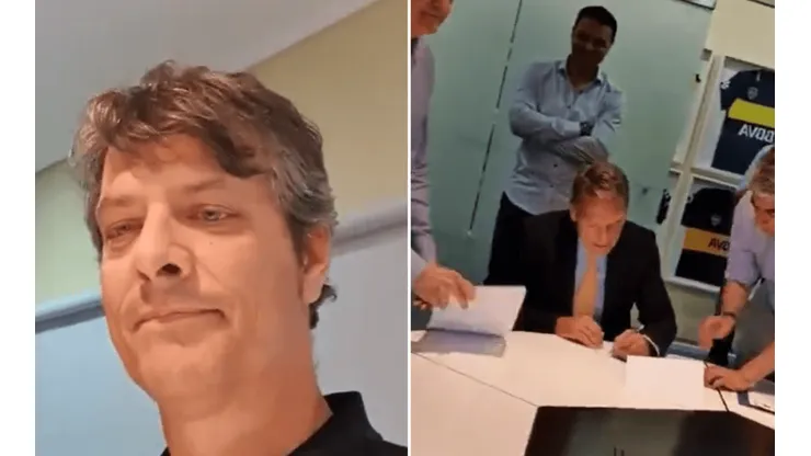 La imagen más buscada: Pergolini mostró cuando Russo firmó como DT de Boca