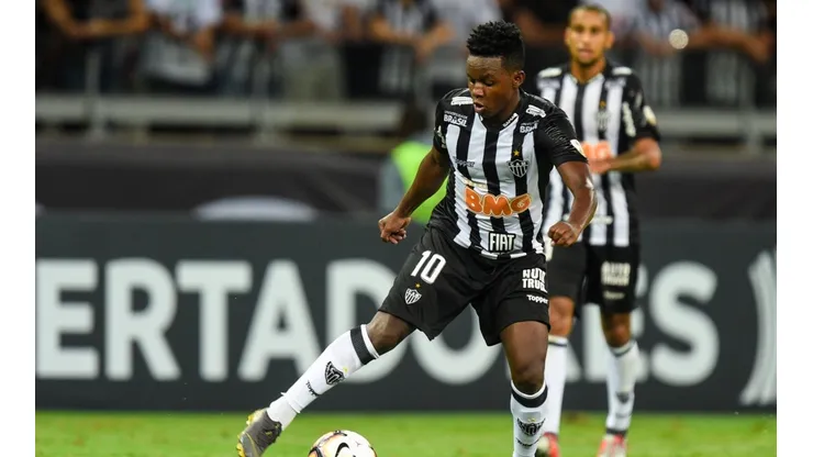 'Juanito' Cazares en un partido de Atlético Mineiro.