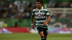 Marcos Acuña con la camiseta de Sporting de Lisboa.