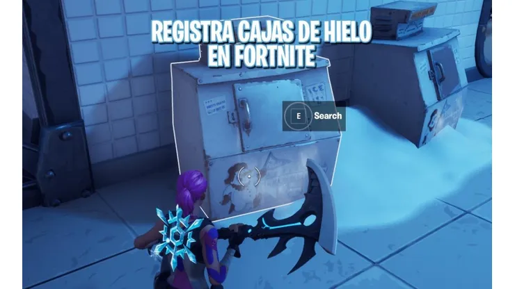 Como y donde encontrar las cajas de hielo en Fortnite