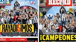 Portada de periódicos con Monterrey campeón
