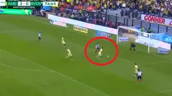 Funes Mori la empujó abajo del arco y todo se va al alargue