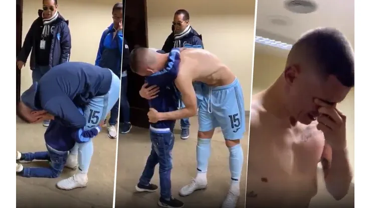 Video: el desconsolado llanto de Juanmi Callejón junto a un hincha de Bolívar