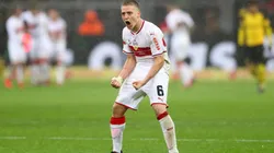 Santiago Ascacíbar con la camiseta de Stuttgart.