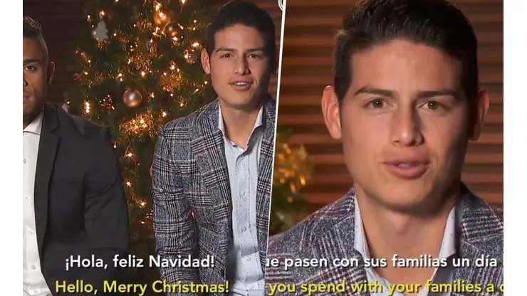James Rodríguez y su mensaje de Navidad y Año Nuevo.