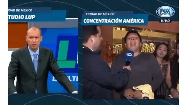 ¡Lo sorprendió en vivo! El trolleo de un fan de América a Marín
