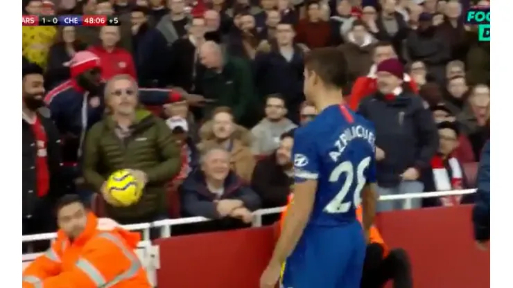 Igual perdieron: un hincha del Arsenal trolleó a un jugador del Chelsea