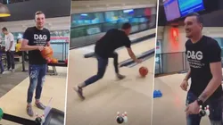 Es bueno en todo: Armani la rompió jugando al bowling