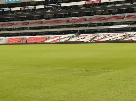 El césped del Estadio Azteca está maltratado a un día de la Final