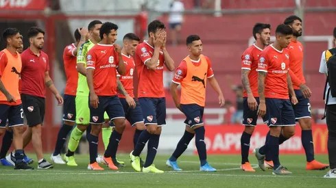 Foto de los jugadores de Independiente en el Libertadores.