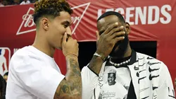 Kuzma y LeBron James juntos