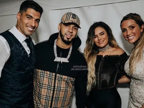 Anuel y Karol G metieron la foto con Messi que tanto querían